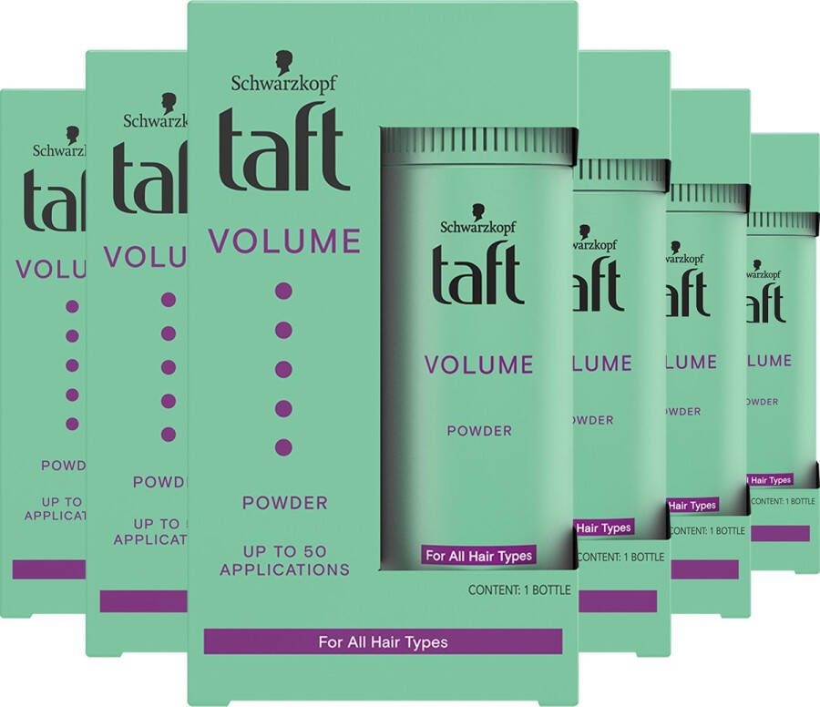 Taft Volume Styling Powder Volumepoeder Haarstyling Voordeelverpakking 6 x 10 gr