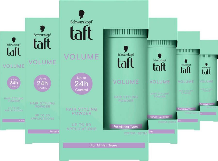 Taft Volume Styling Powder Volumepoeder Haarstyling Voordeelverpakking 6 x 10 gr