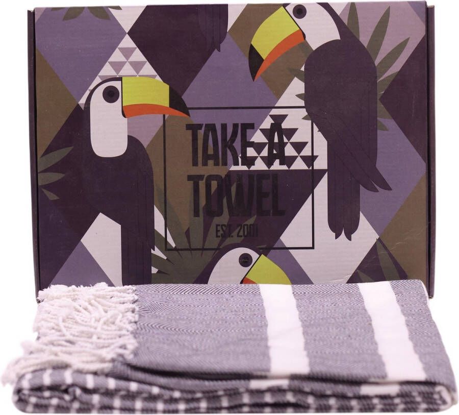 Take A Towel Hamamdoek - fouta 90x170 cm 100% katoen pestemal TAT 4A-1