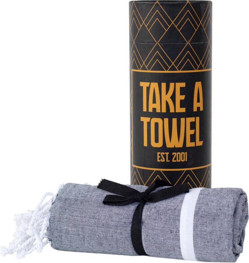 Take A Towel Hamamdoek - saunadoek 90 x 170 100% katoen pestemal TAT 5-2
