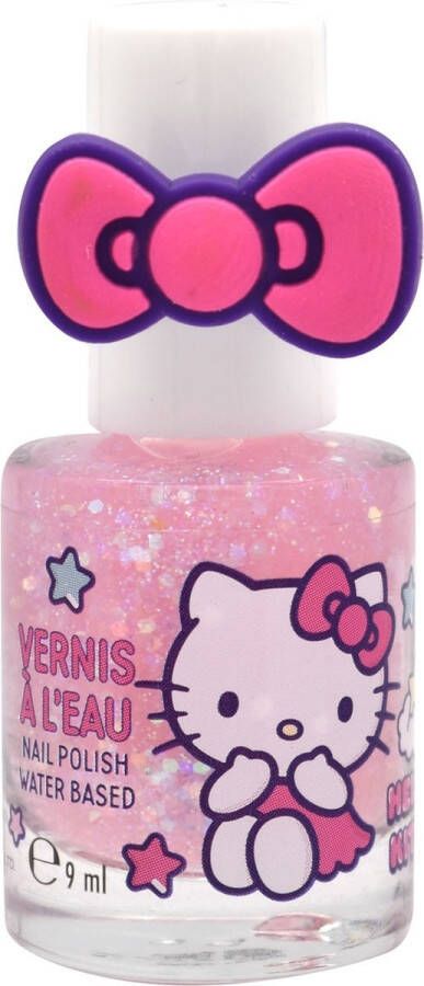 Take Care Hello Kitty Nagellak Kinderen Nagellak Glitter Nagellak Afwasbaar Waterbasis 9ml