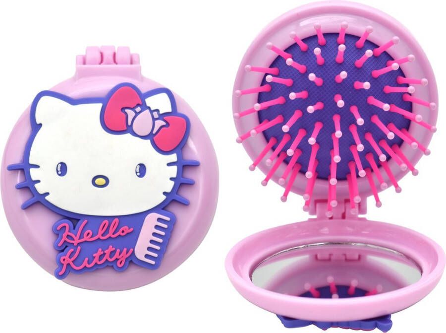 Take Care Hello Kitty Opvouwbare Haarborstel & Spiegel Voor Kids