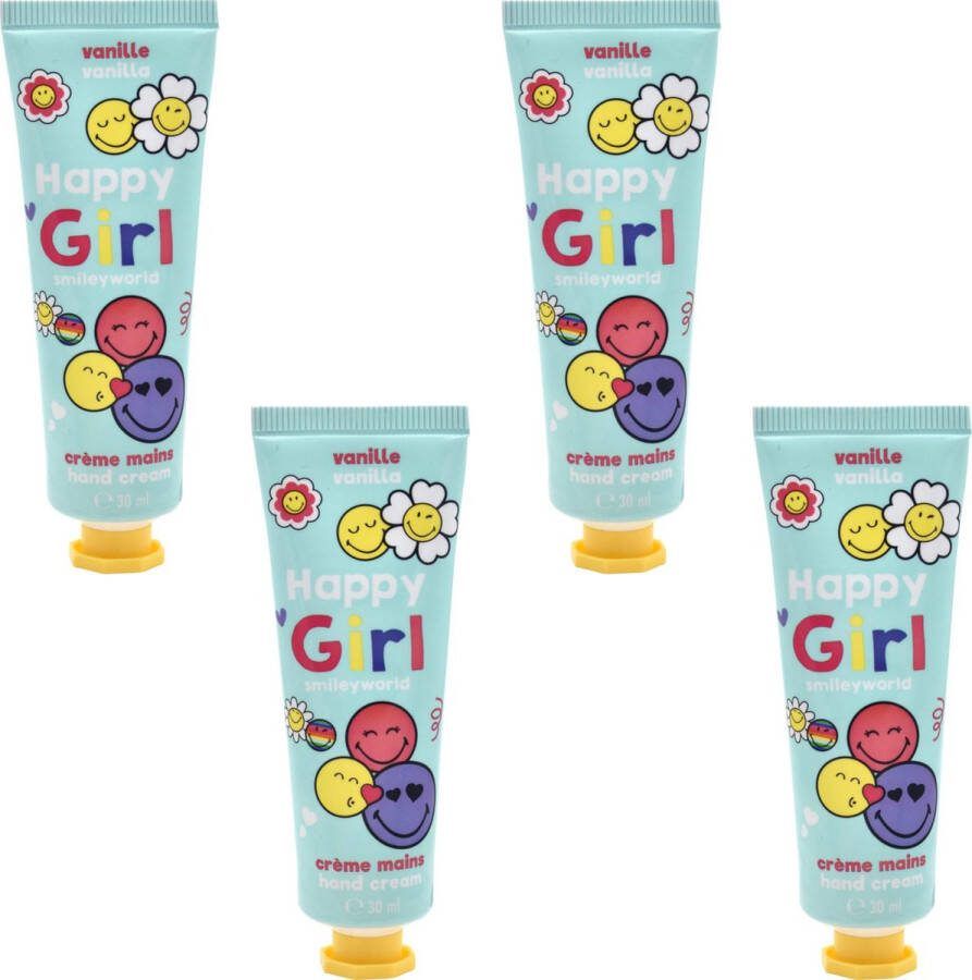 Take Care Smiley Handcrème Set 4x 30 ml Vanilla Hydratatie