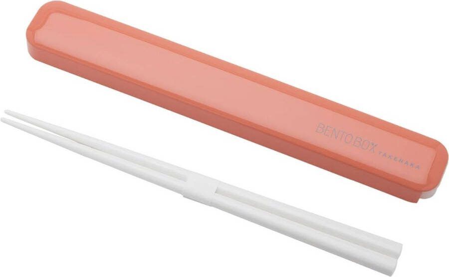 TAKENAKA CHOPSTICKS & CASE Tangerine Orange Bestekset eetstokjes in doos B19 0 x D2 8 x H1 5 cm (Mandarijn Sinaasappel)