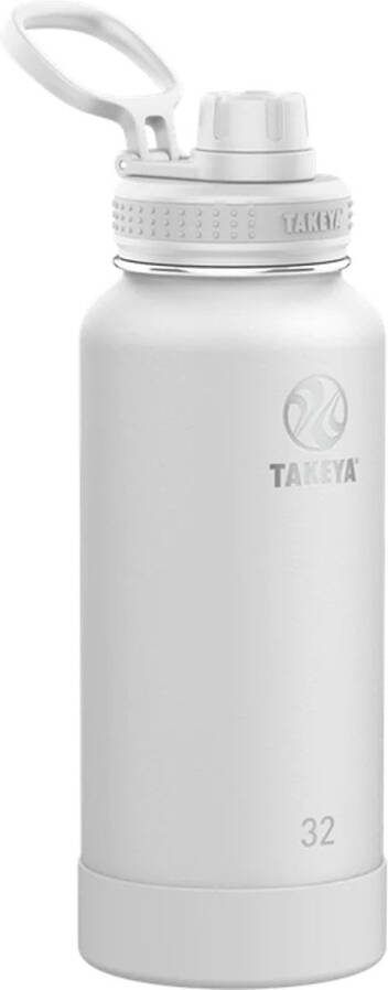 Takeya Actives Insulated Thermosbeker Waterfles Drinkfles Thermosfles 950 ml Arctic