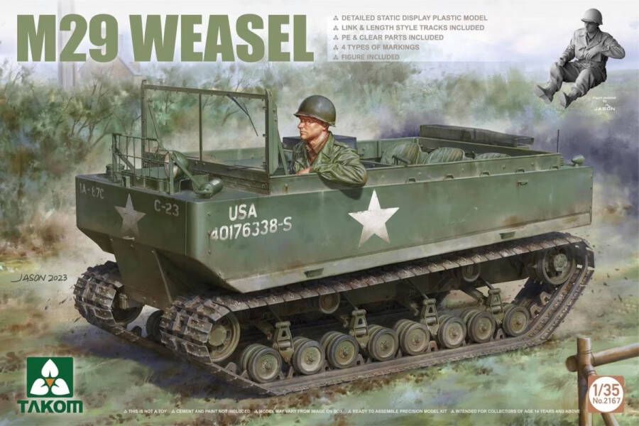 TAKOM 1:35 2167 M29 Weasel Plastic Modelbouwpakket