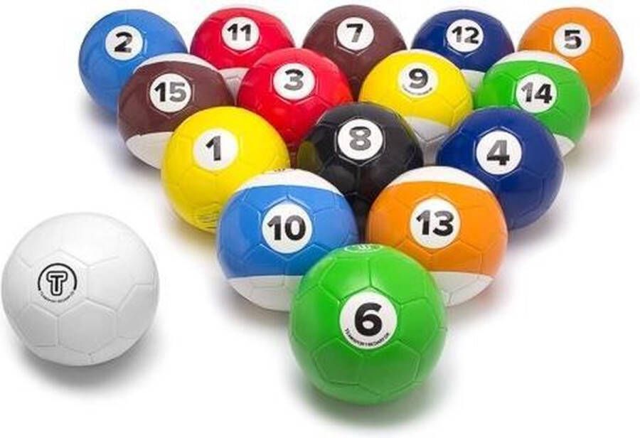 Taktisport Voetbal snooker Met 16 ballen Voetbal trainingsmateriaal