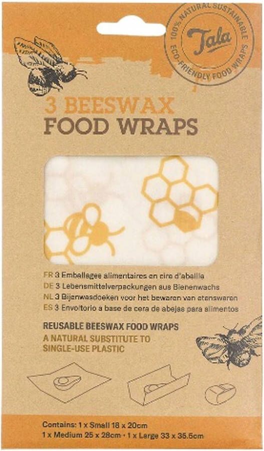 Tala Bijenwas Wrap Set van 3 Stuks Honeycomb
