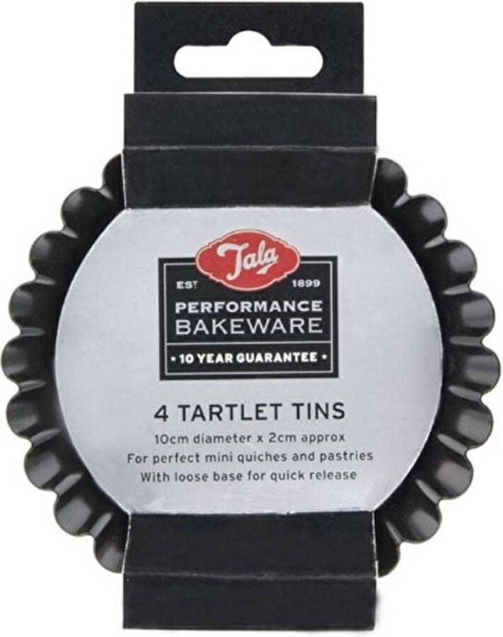 Tala Mini Taartvorm Set van 4 Stuks 10 cm | Performance