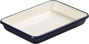 Tala Ovenschaal Indigo ivory Geëmailleerd Staal 28 X 21 Cm