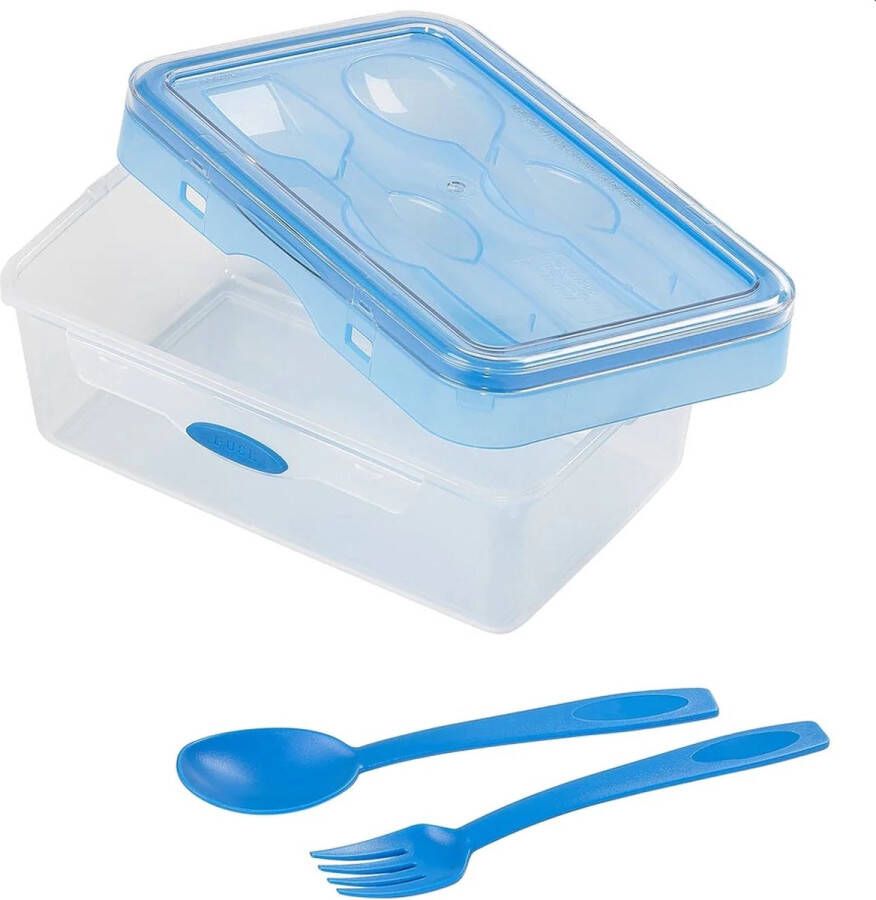 Tala Push & Push Lunchbox Met Bestek 1100ml