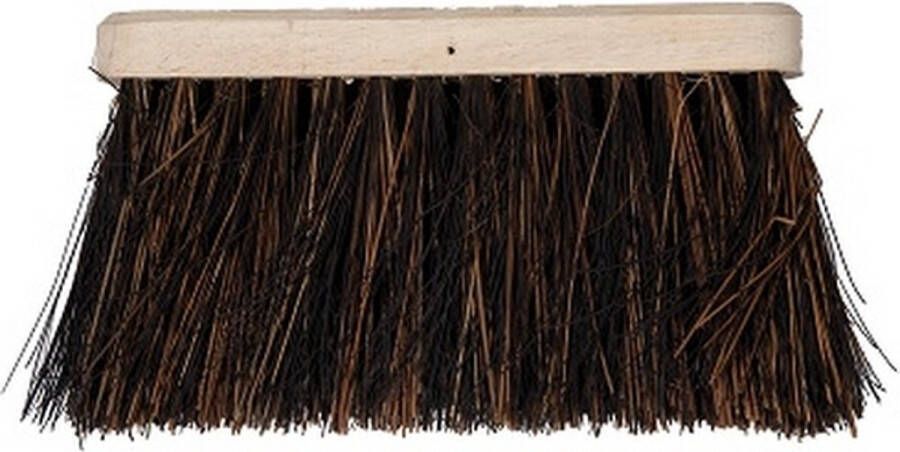 Talen Tools Bezemkop buiten bruin FSC hout palmyra 28 cm Bezem