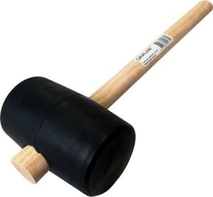 Talen Tools Rubber hamer zacht 1200 gram met houten steel