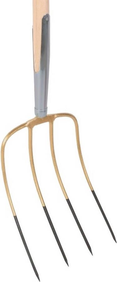 Talen Tools Mestvork 4 tanden houten steel 85 cm met D-greep en stift verbinding