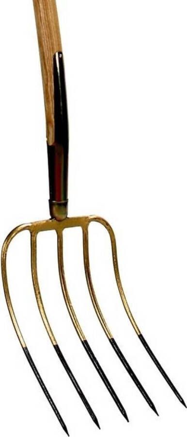 Talen Tools Mestvork 6 tanden houten steel 85 cm met T-greep en stift verbinding