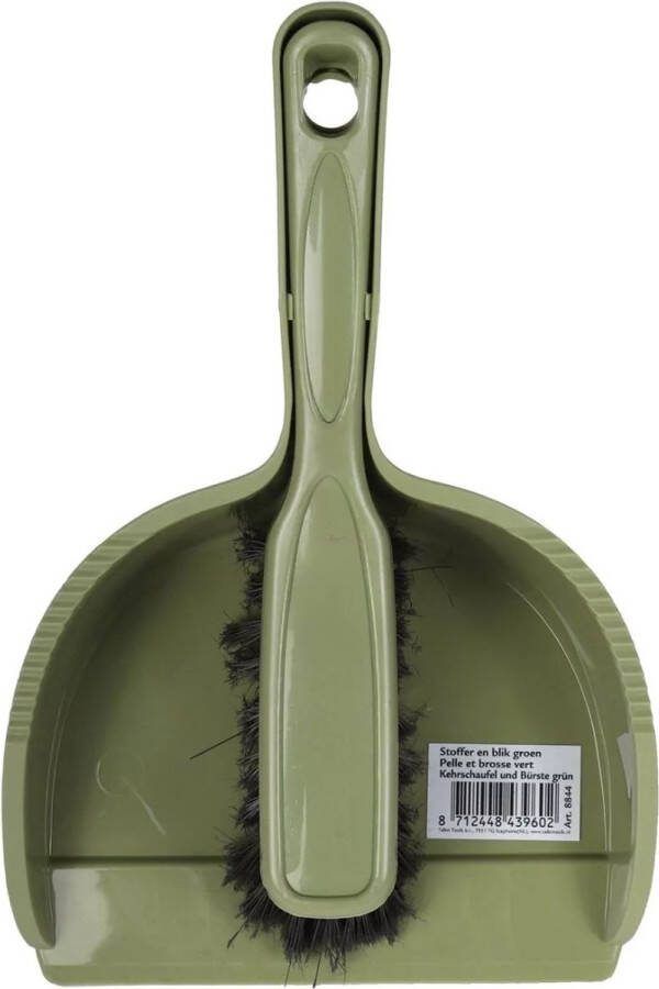 Talen Tools – Stoffer en blik – Groen – Compact – Kliksysteem