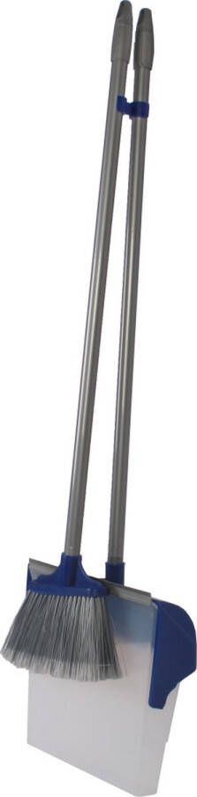 Talen Tools Luxe stoffer met lange steel en automatische opvangblik 107 x 28 x 12 cm stofblikset schoonmaakartikelen