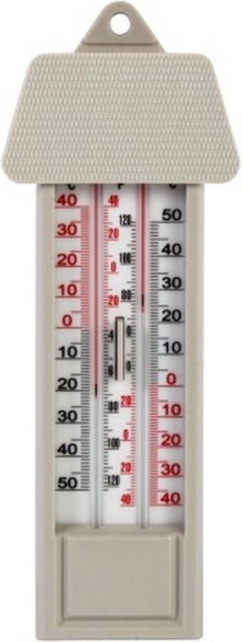Talen Tools Thermometer min max voor in kas kunststof 25 cm Buitenthermometers