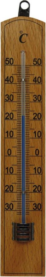 Talen Tools Thermometer buiten hout 20 x 4 cm Buitenthermometers