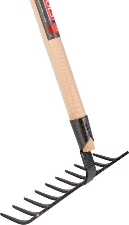 Talen Tools – Tuinhark – 10 tanden – Gesmeed – 25 cm – Essenhouten steel – 160 cm