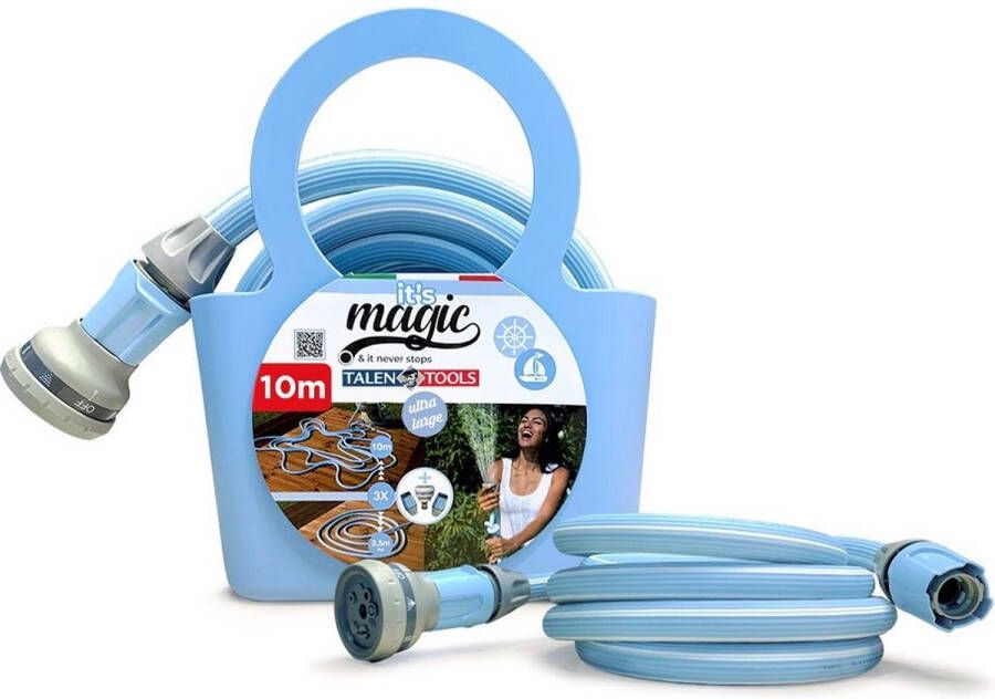 Talen Tools Tuinslang Groeislang Magic Met Tas 10 M 5 8 Inch