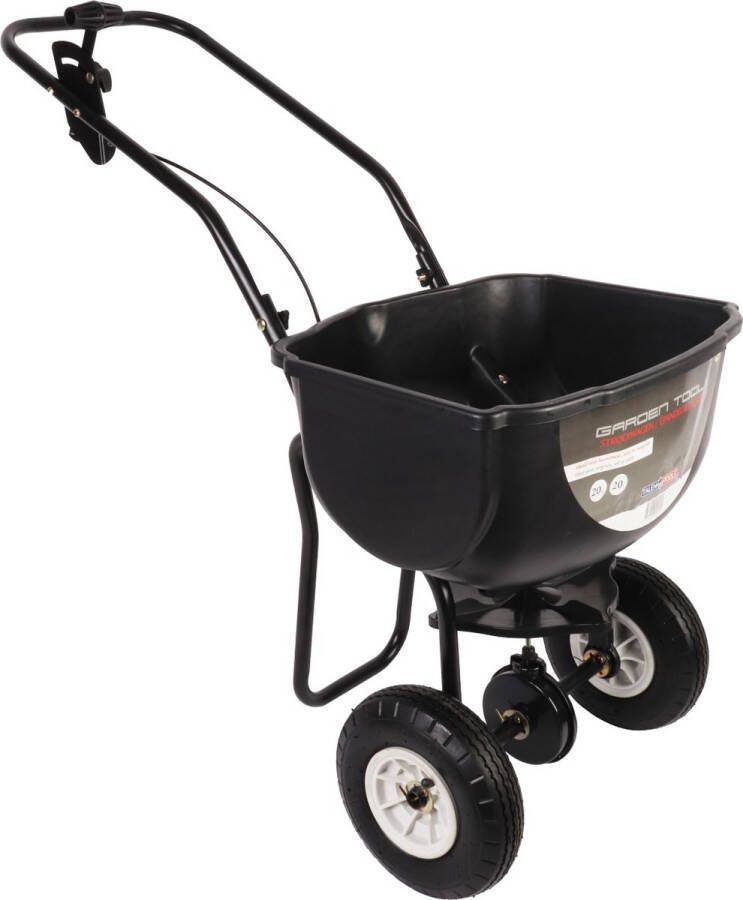 Talen Tools Universele strooiwagen 20L Voor graszaad kunstmest en zout Opklapbare duwstang