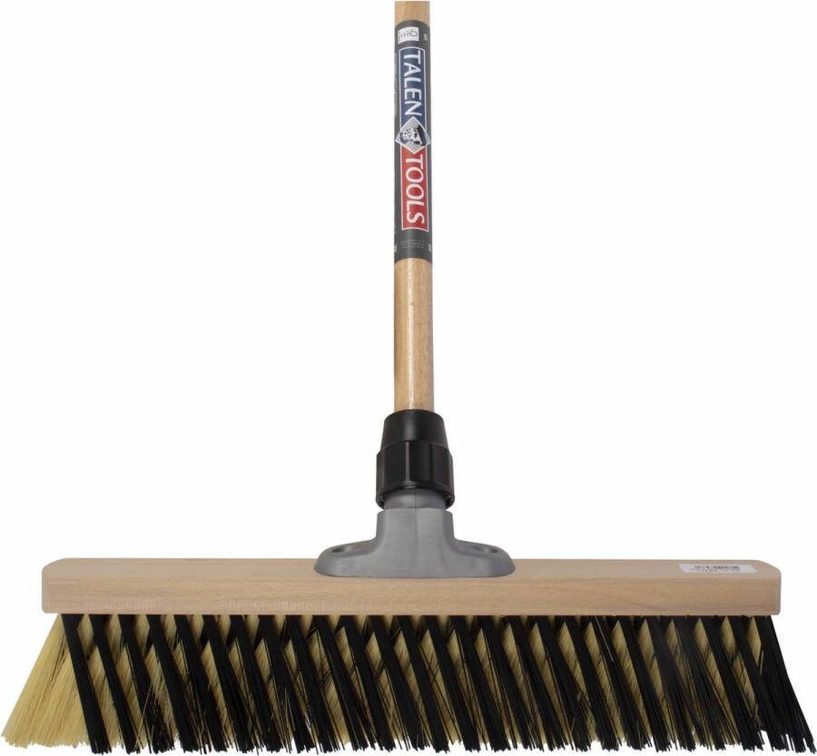 Talen Tools X-bezem 40 cm. crème zwart compleet met steel 150 cm.