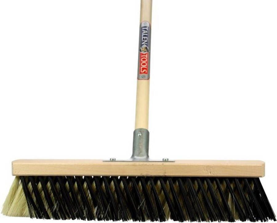 Talen Tools X-bezem 40 cm. crème zwart compleet met steel 150 cm.