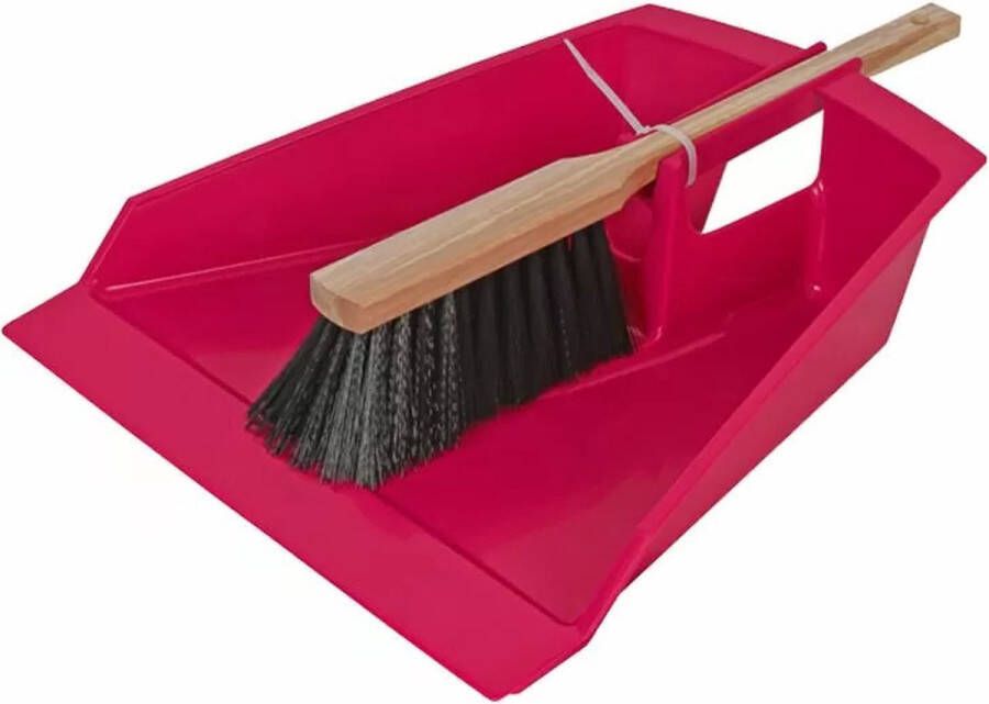 Talen Tools XXL Stoffer en blik roze 43cm voor tuinafval blad