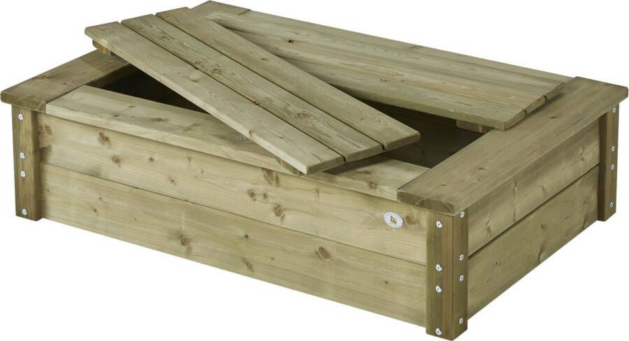 Talen Buitenmeubelen Talen Zandbak met deksel 120x80x32cm