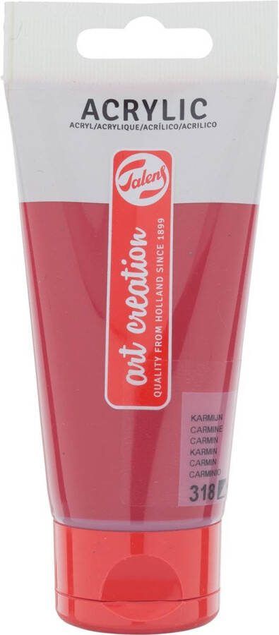 Art Creation Acrylverf tac 318 karmijn tube 75ml Tube a 75 milliliter 3 stuks