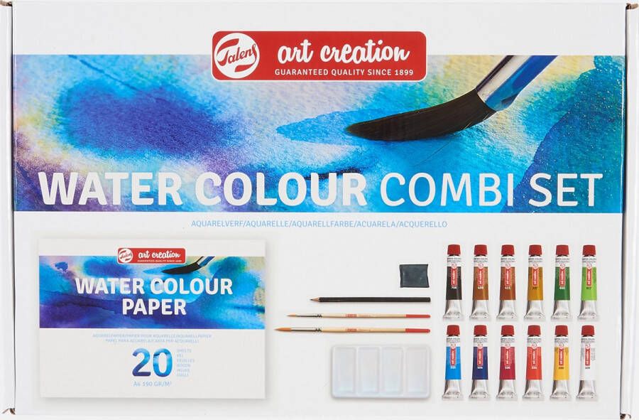 Talens Art Creation aquarel combiset 12 x 12ml met accessoires