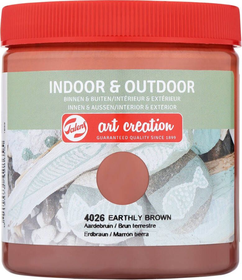 Talens Art Creation indoor & outdoor verf 250ml Aardebruin