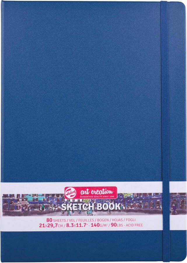 Art Creation Royal Talens TAC Schetsboek 21x30 cm 140 gr 80 vel Marine Blauw