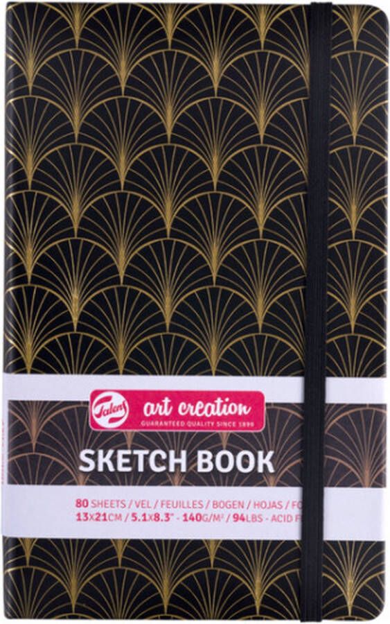 Talens Art Creation Schetsboek Art Deco 13 x 21 cm 140 g 80 vellen