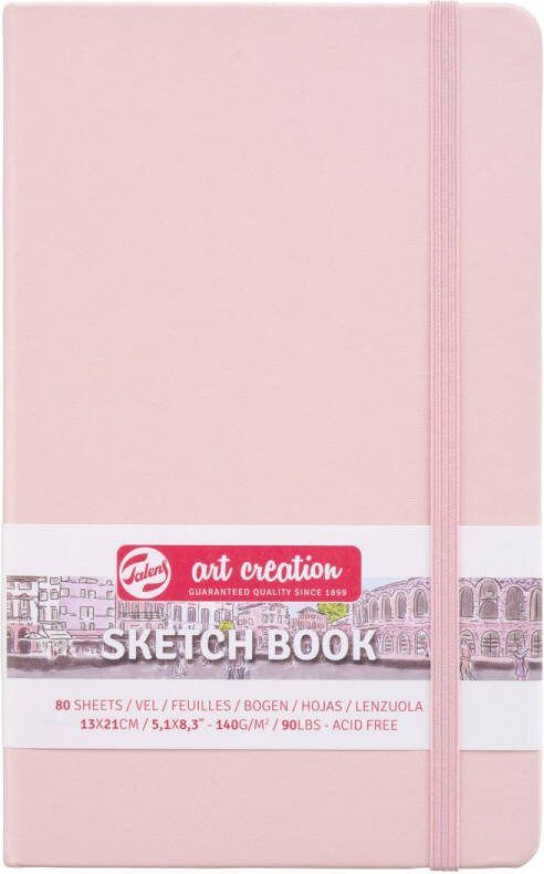 Talens Art Creation Schetsboek Pastel Roze 13 x 21 cm 140 g 80 Vellen