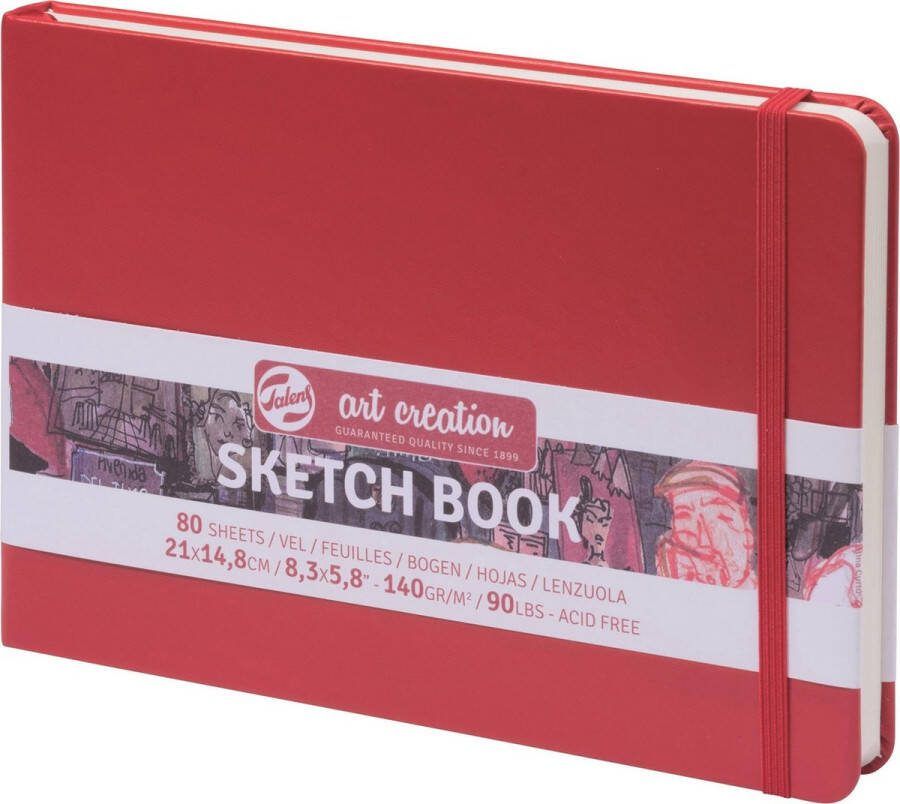Talens Art Creation Schetsboek Rood 14.8 x 21 cm 140 g 80 Vellen