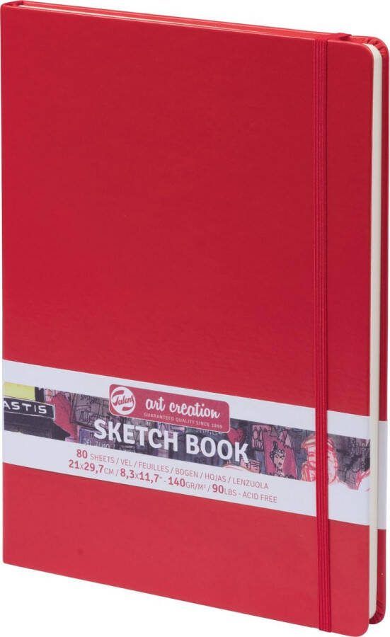 Talens Art Creation Schetsboek Rood 21 x 29.7 cm 140 g 80 Vellen