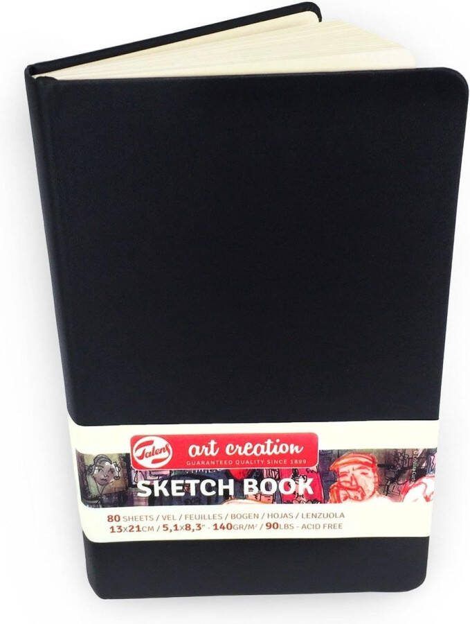 Talens Art Creation Schetsboek Zwart 13 x 21 cm 140 g 80 Vellen