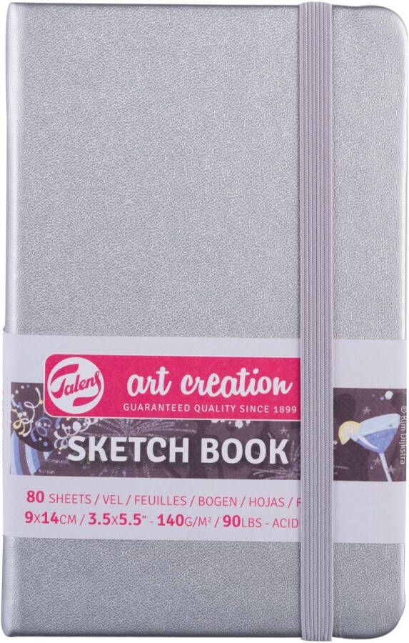 Talens Art Creation TAC Schetsboek 9x14 cm 140gr 80 vel Zilver