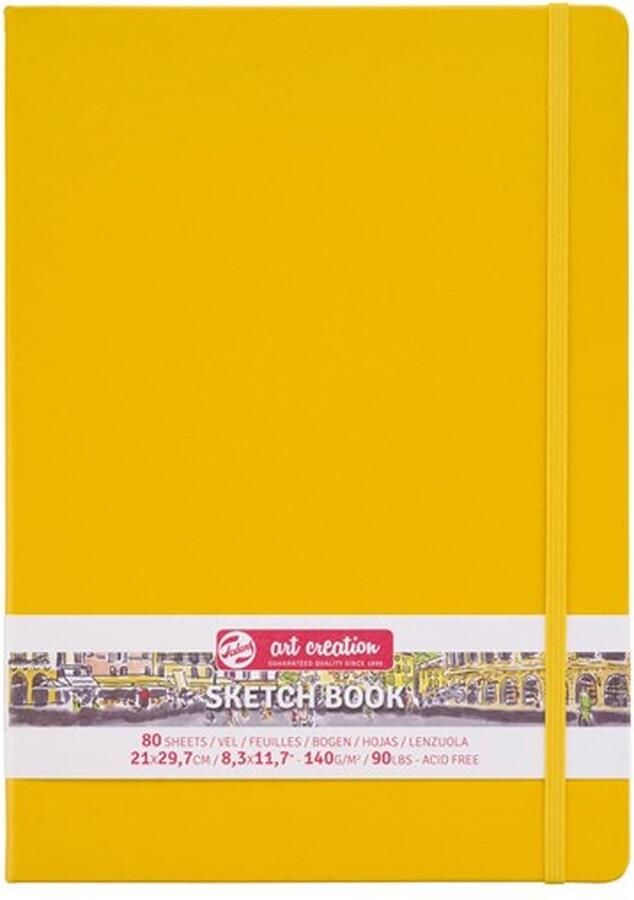 Talens Art Creation Schetsboek Goudgeel 21 x 29.7 cm 140 g 80 Vellen
