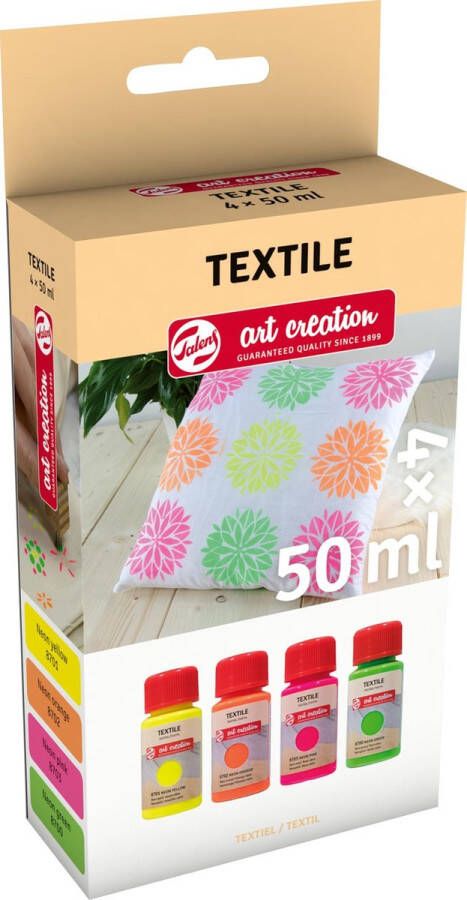 Talens Art Creation Textiel Set 4 x 50 ml Neon