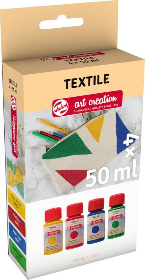 Talens Art Creation Textiel Set 4 x 50 ml Parel