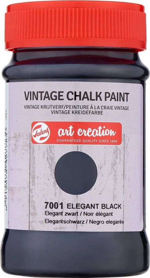 Talens Art Creation vintage Krijtverf 100mL 7001 Elegant zwart