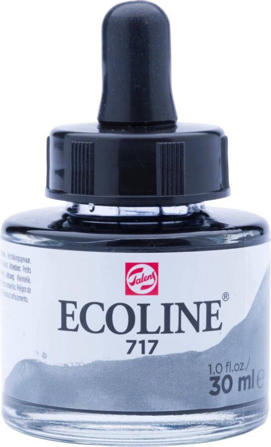 Talens Ecoline Vloeibare Waterverf Flacon 30 ml Koudgrijs 717
