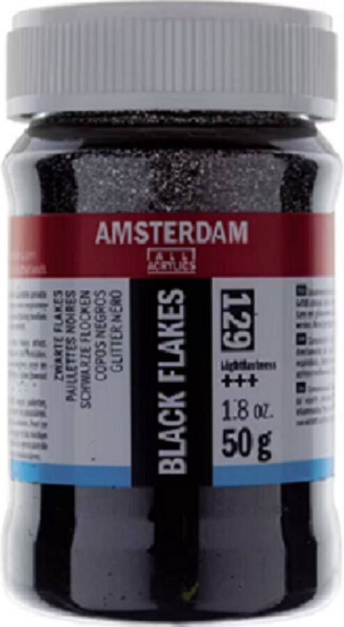 Talens Flakes zwart (129) 50gr