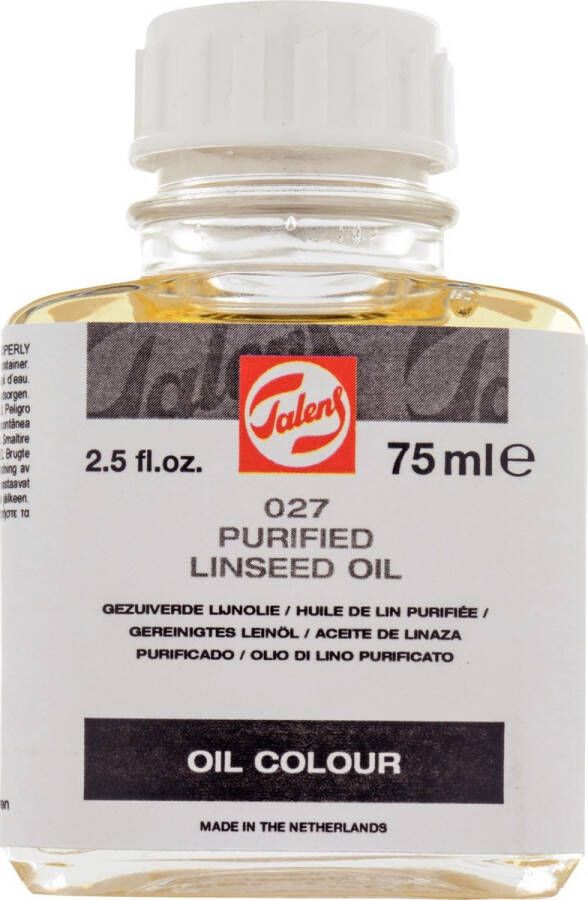 Talens Gezuiverde lijnolie flacon 75 ml