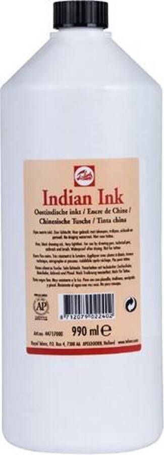 Talens Oost-Indische inkt flacon 990 ml