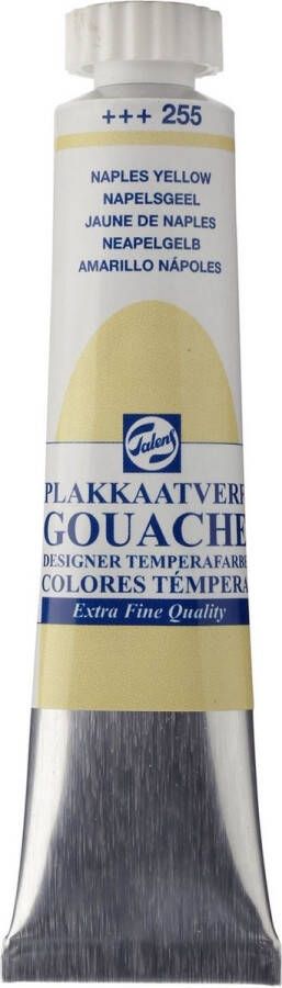 Talens Plakkaatverf 255 Napelsgeel Gouache extra fine 20 ml