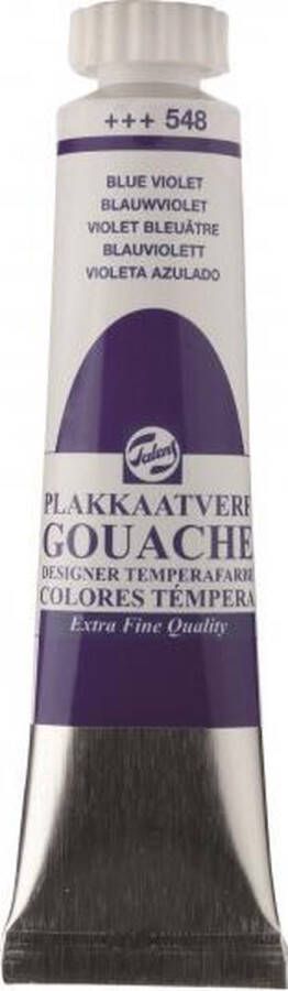 Talens Plakkaatverf 548 Blauwviolet Gouache extra fine 20 ml